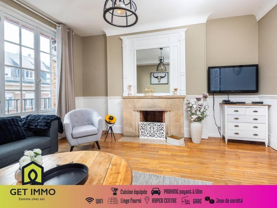 Magnifique 3 Chambres - Parking - Hyper Centre - Gare Amiens Ngoại thất bức ảnh